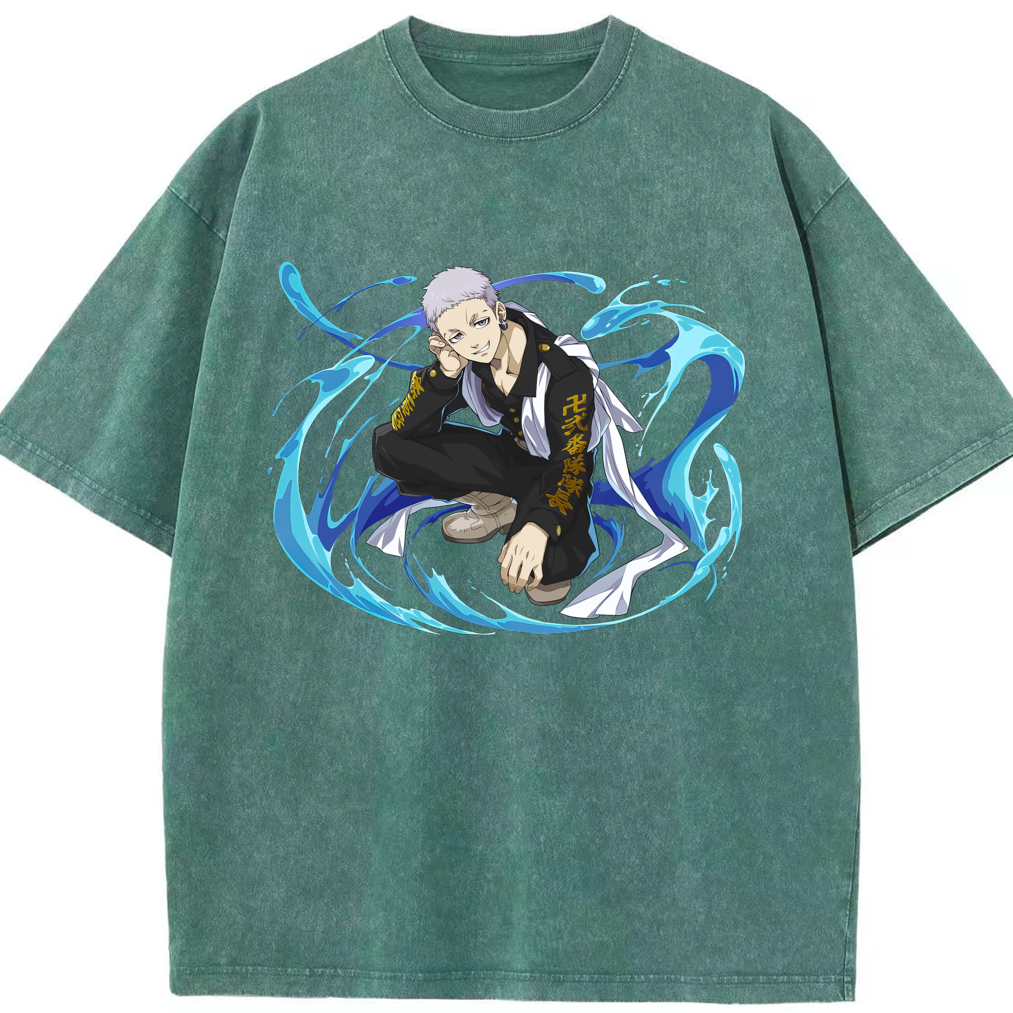 （画像用） 東京リベンジャーズ Tokyo Revengers 綿100% ヴィンテージ風 半袖Tシャツ（フロントプリント）